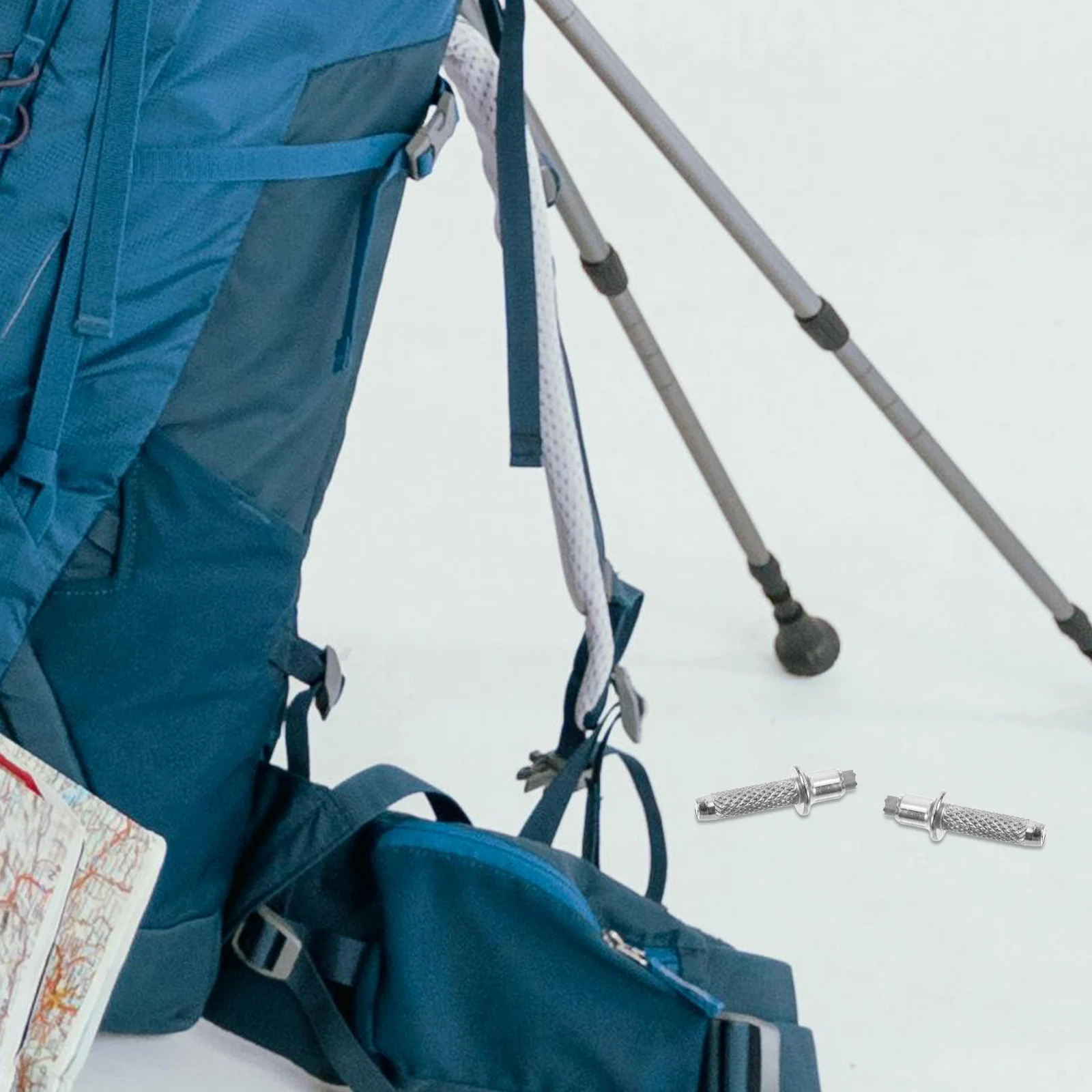 

8 Pcs Hiking Crutch Accessories Canes for Men Stick Tips Indoor Trekking Poles Tungsten Steel Foot Replacement Man Accessory