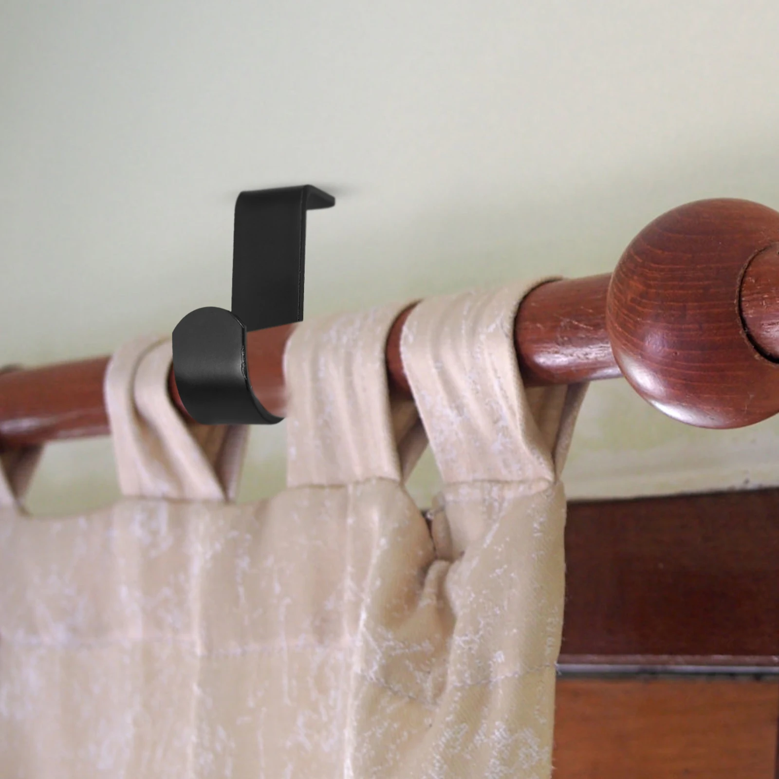 

3pcs Stainless Steel Adjustable Wall Mounted Curtain Rod Bracket Heavy Duty No Screws Easy Install Home Decor Hardware