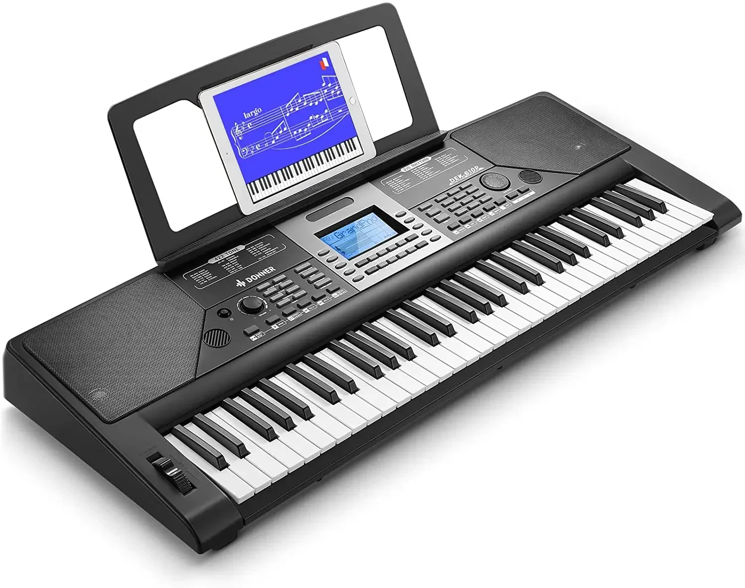 خصم مبيعات الصيف على صفقات PSR S975 61-KeyPiano البيانو الرقمي المحمول لوحة المفاتيح الرقمية الصينية البيانو غطاء أسود ث/أ