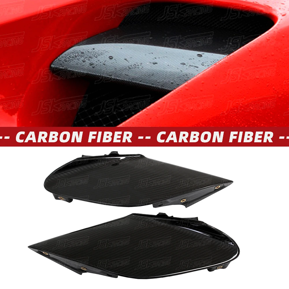 For Ferrari 488 Gtb Spider 2015-2017 Dry Carbon Fiber Rear Side Vent