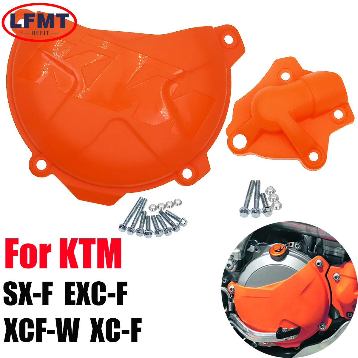 

Motorcycle Clutch Cover Water Pump Cover Protector For KTM SXF EXCF XCF XCFW SXF 250 350 FREERIDE 350 2013-2016