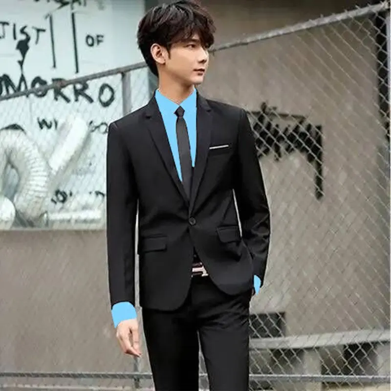 

ZX241uits for college students and high school students, small suits, three-piece suits, Korean style, slim fit, best man, gro