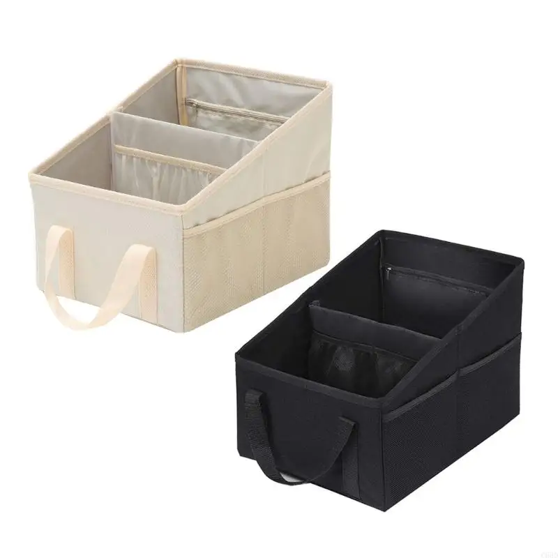 C63D Multifunctional Oxford Fabric Car Trunk Organizers Storage Box for Efficient Storage and Space Optimization in Vehicles