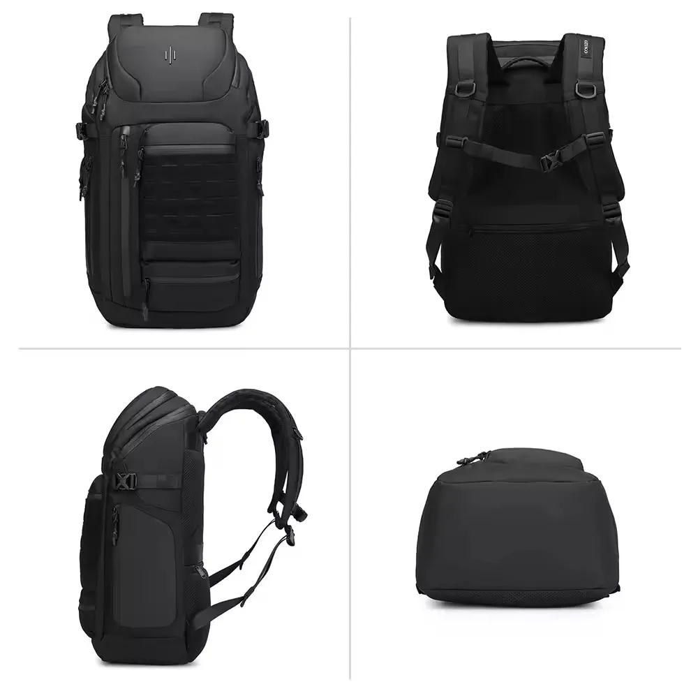 Ozuko Outdoor Travel Laptop Backpack Large Capacity College Backpack Business Commute Bag Fit 17 Inch Laptops For Men