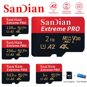 Originální SD karty 256 GB 512 GB 1 TB paměť 128 GB Micro TF karta Mini flash karty Vysokorychlostní flash karta pro PC/stolní počítače/Mac/fotoaparát 6 nejlepší prodej 512GB micro SD karta - №4