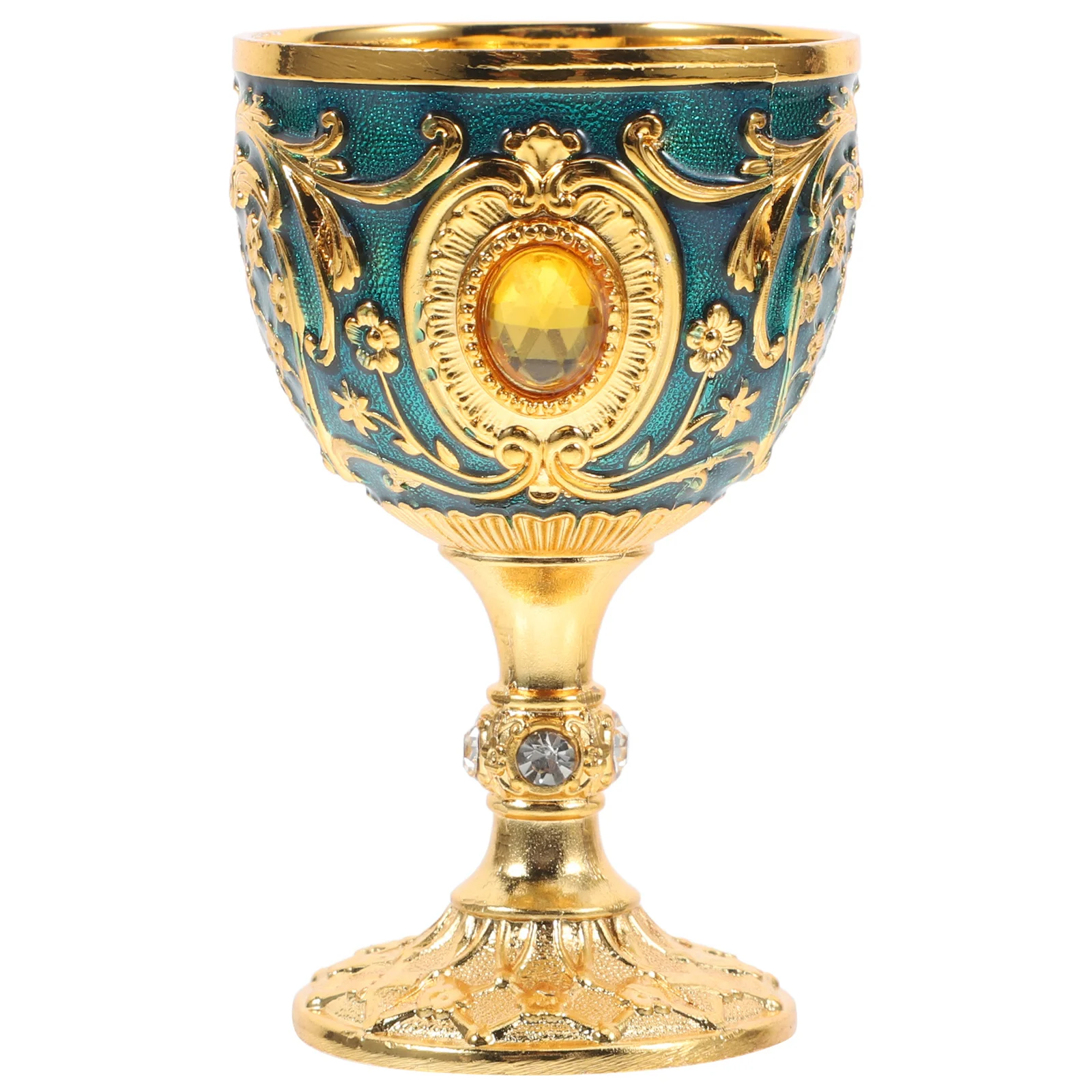 

Medieval Vintage Chalice Goblet Retro Metal Shot Glass Decorative Wine Goblet Holy Water Cup Halloween Party Historical Chalice