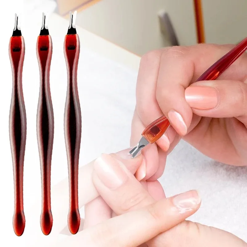 CHARMINGPOSE Professional Cuticle Pusher - Stainless Steel Nail Care Tool for Dead Skin Removal and Manicure