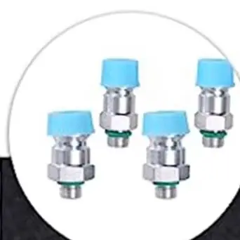 

4 шт. для R134a, насадка для наполнения давлением и кондиционером, набор быстроразъемных клапанов из алюминиевого сплава для кондиционирования воздуха