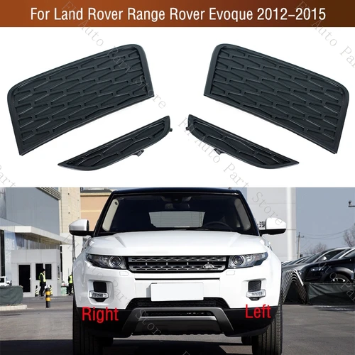 Para Land Rover Range Rover Evoque 2012-2015 lámpara antiniebla de coche marco de rejilla cubierta de carcasa luz antiniebla embellecedor tapa bisel capó
