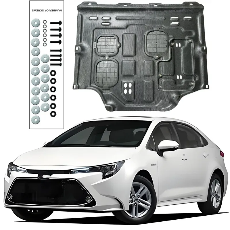 Guardabarros de coche para Toyota COROLLA 2019-2024 1,2 T, placa protectora de motor, protector contra salpicaduras, cubierta de placa, guardabarros negro