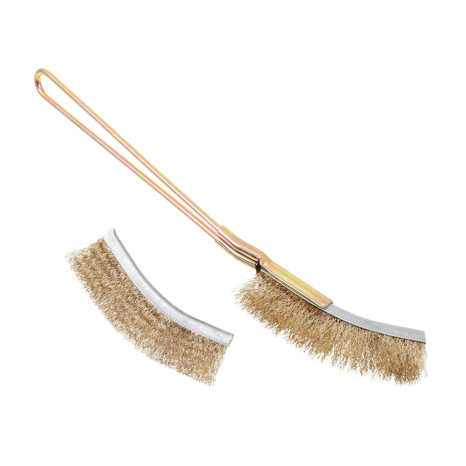 

Wire Brush Bird Cage Cleaner Long Handle Steel Copper Durable Narrow Design Easy Cleaning Pet Supplies Feeder Cup Tool Rabbit