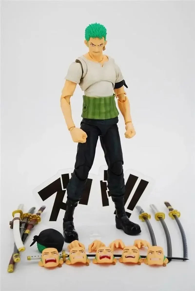 18Cm Eendelige Actiefiguren Luffy Roronoa Zoro Aas Variabele Gelede Beweegbare Gewrichten Collectie Model Speelgoed Kinderen Kerstcadeaus