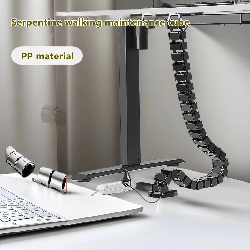 

78 см проводной рукав для кабеля, рабочая станция, органайзер для змеиной проволоки под столом, кабельный провод, защитная трубка для компьютерного шнура