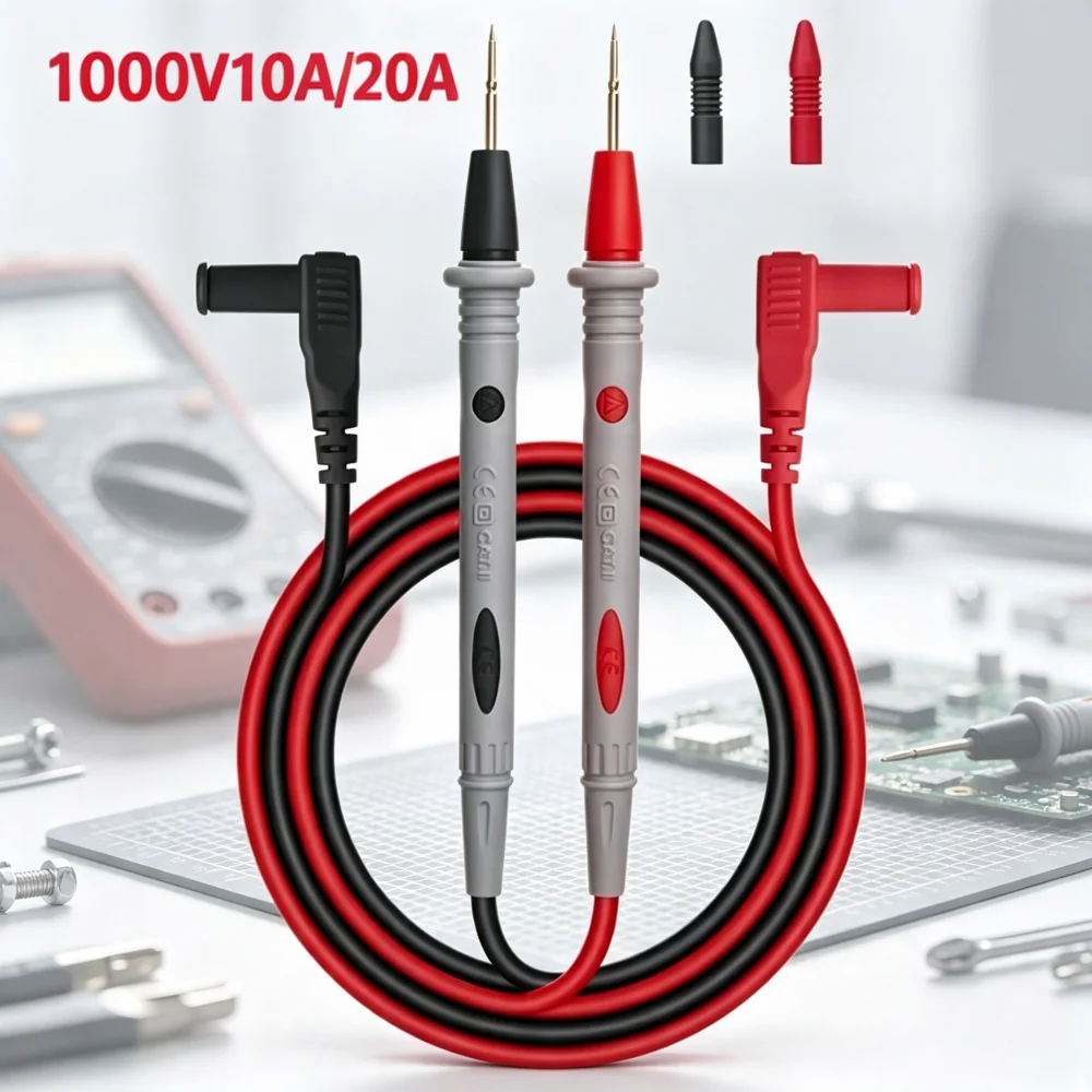 Sonde de test numérique 10A/20A 1000V, câble universel à pointe aiguille pour kit de test de circuits électriques