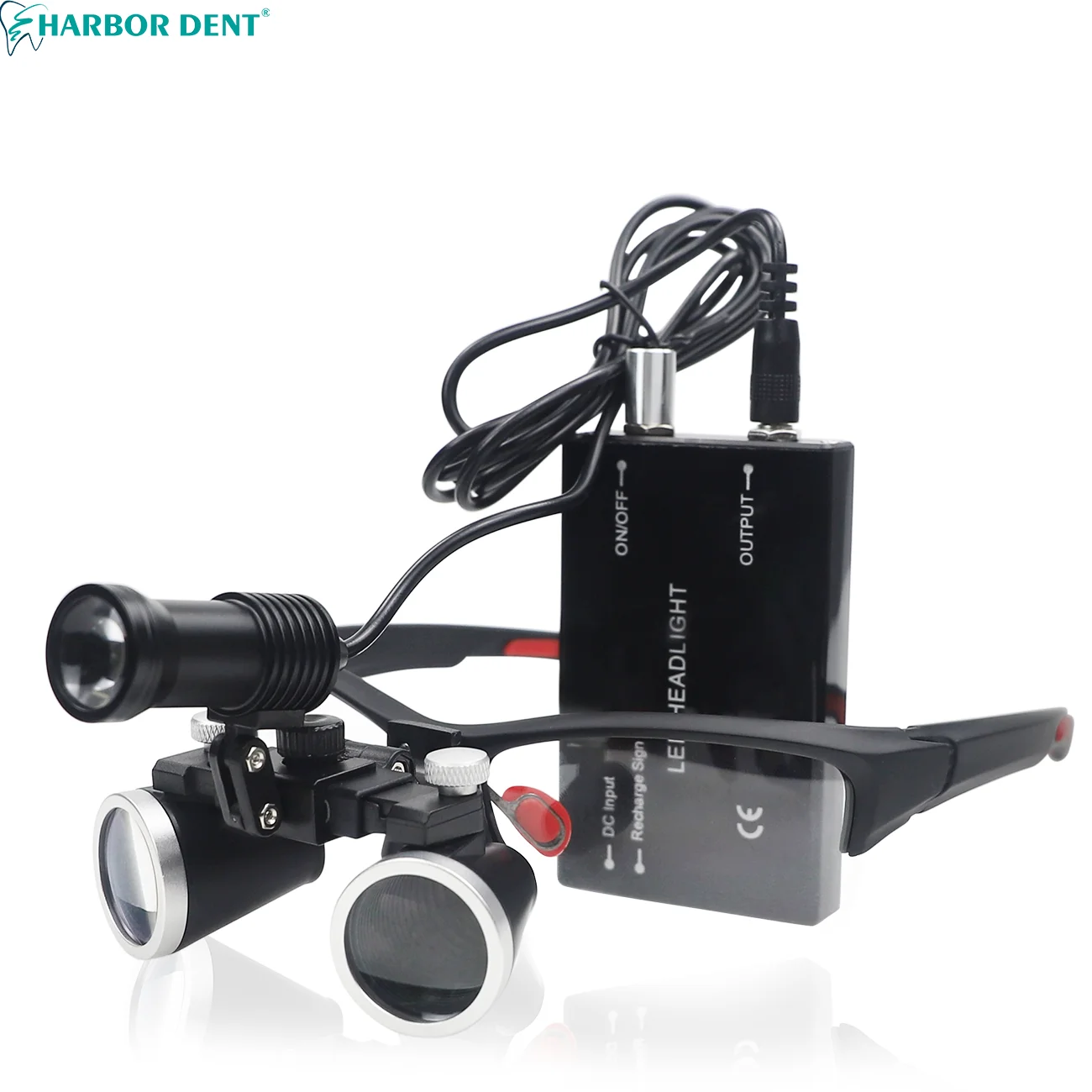 2.5X 3.5X  Dental Loupes Medical Binoculars Magnifier Surgical Magnifying Glass Lupa with Professional 5W Spotlight Head Light