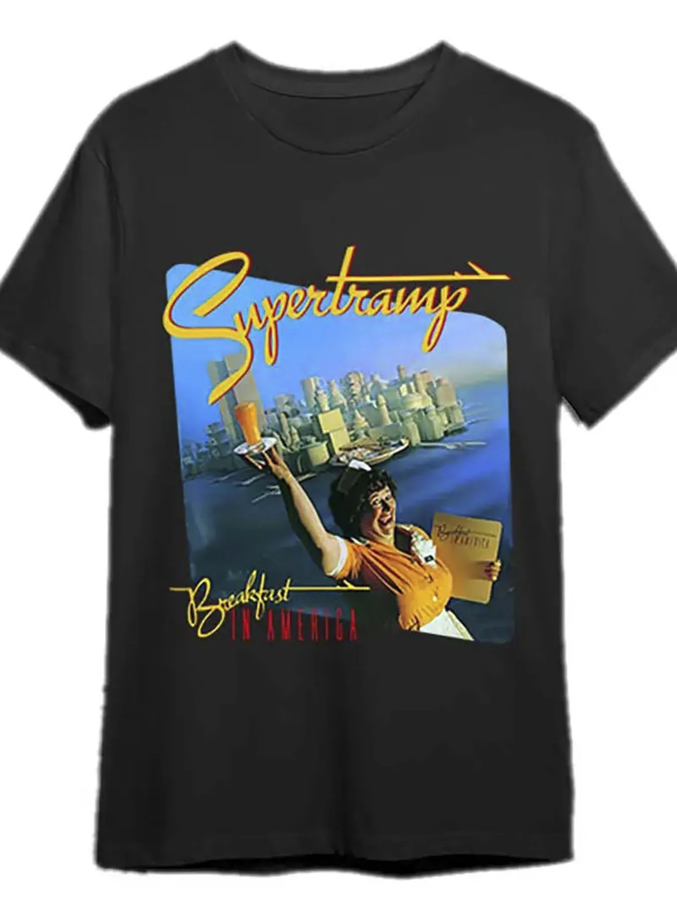 

[Supertramp Graphic Tee] Supertramp Men's Graphic T-Shirt | 100% Cotton, Casual Round Neck Short Sleeve Tee