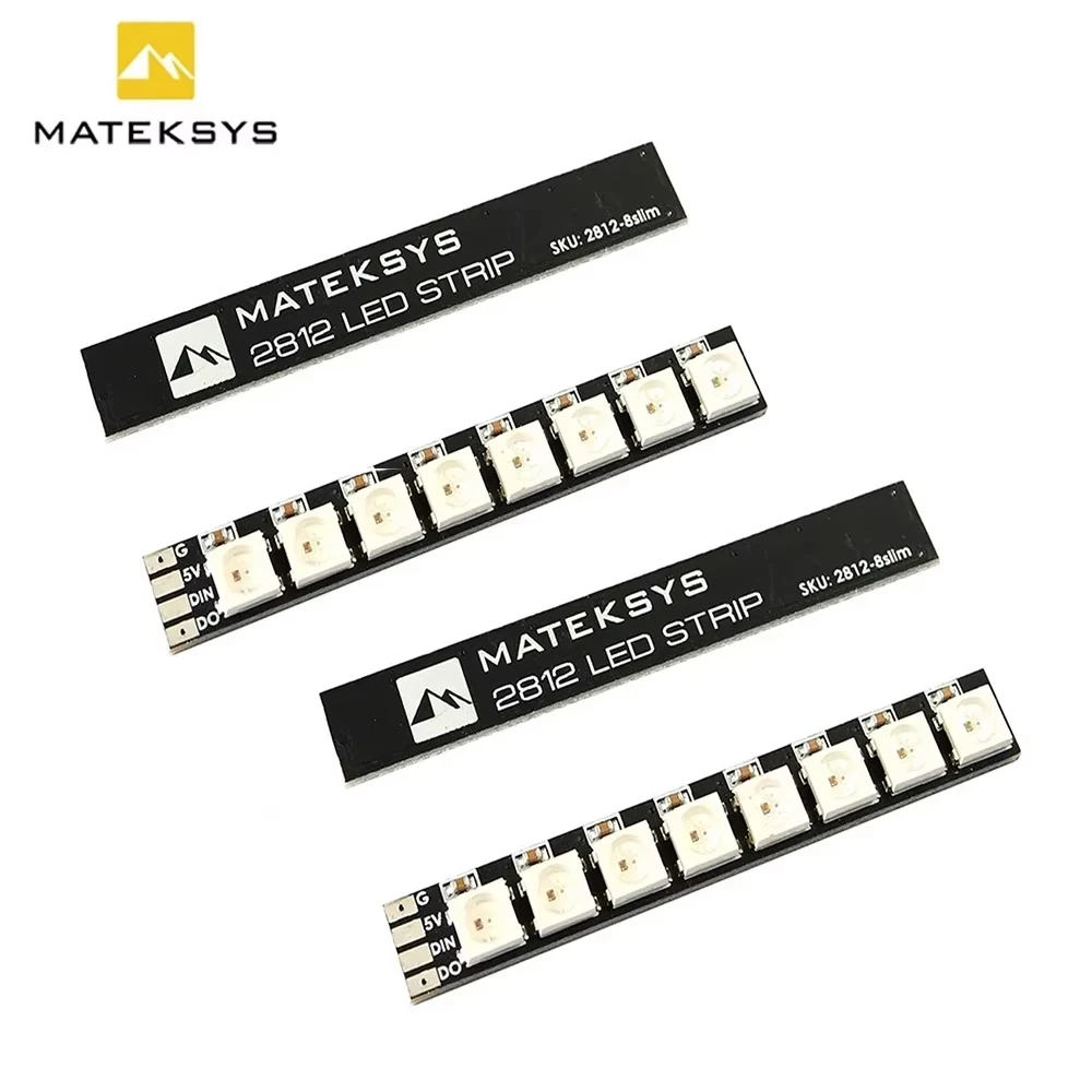 Matek Mateksys Arm Licht Led 2812 Led Strip Slim 57*8Mm Bord Voor Rc Fpv Drone Led Betaflight Inav Butterflight Cleanflight