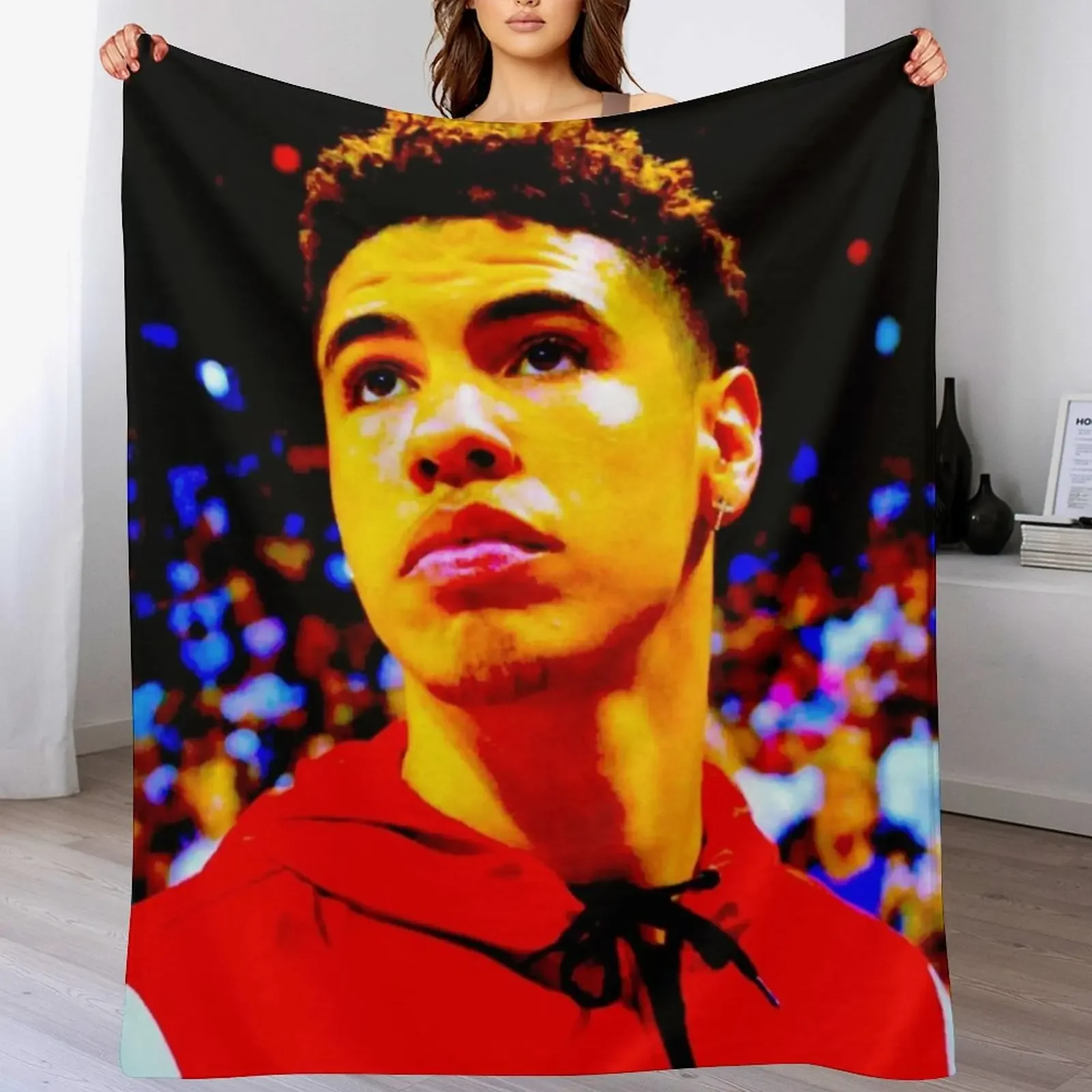 

melo Throw Blanket warm winter Beach Hairy Blankets For Sofas Blankets