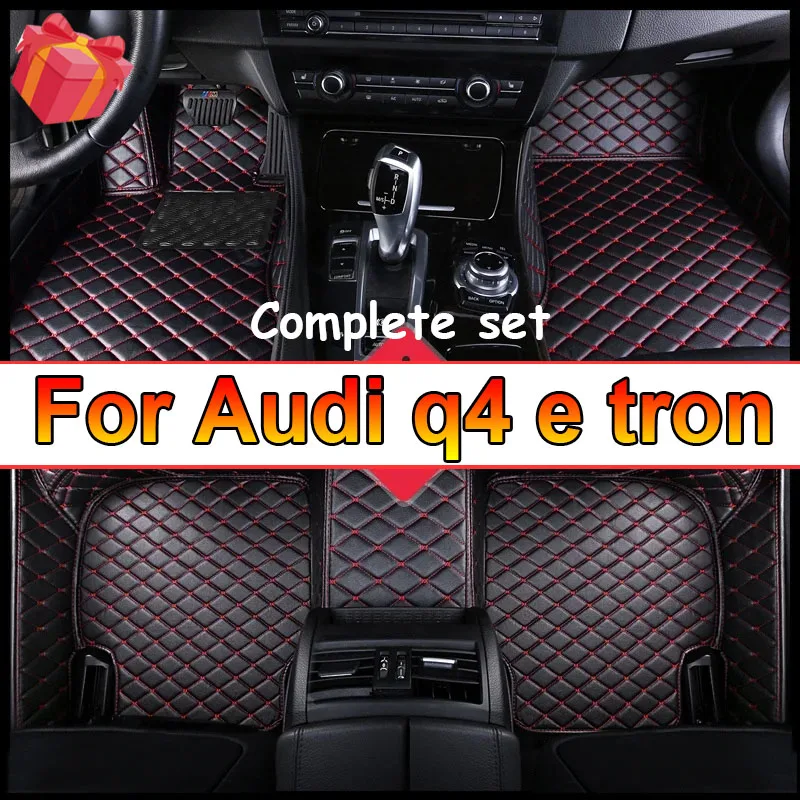 Car Floor Mats For Audi q4 e tron 2022 DropShipping Center Auto Interior Accessories Leather Carpets Rugs Foot Pads