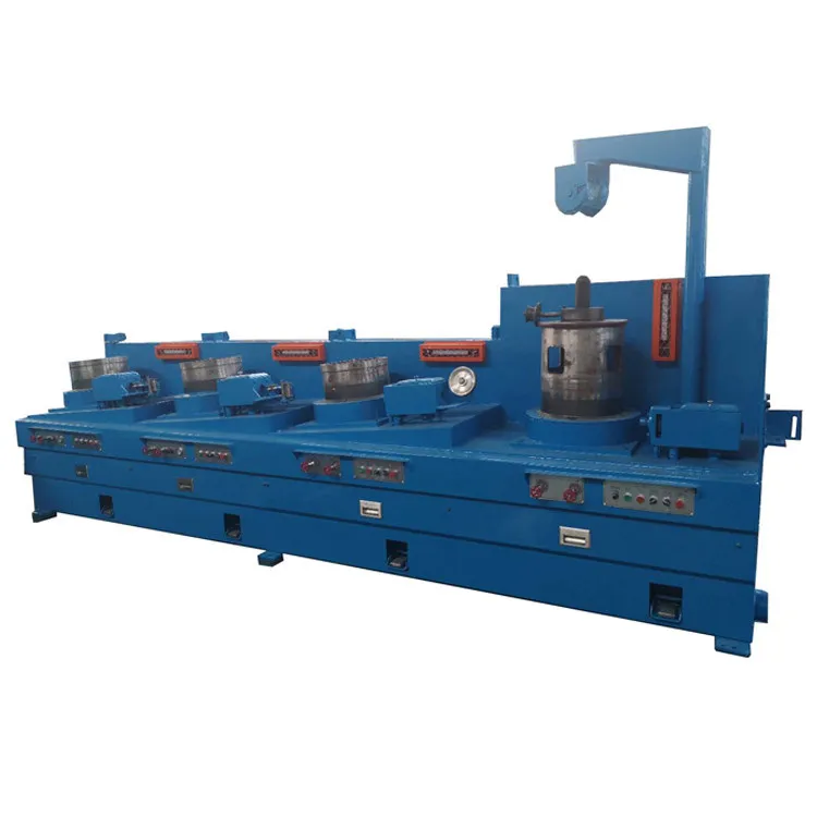 เครื่องดึงลวดสำหรับสายการผลิตตะปู เครื่องจักรแบบเส้นตรงความเร็วสูง
