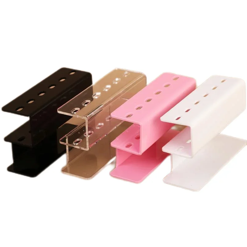 Soporte de almacenamiento para pinzas de pestañas acrílicas, juego de 6 herramientas de maquillaje duraderas con práctica estante para extensiones de pestañas