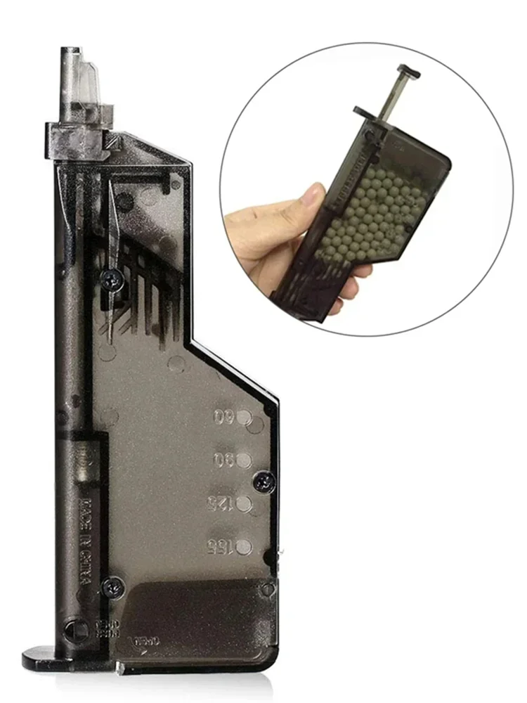 100/200 Rounds Plastic BB Speed Loader – Airsoft Tactical Magazine Refiller for War Game Hunting Rapid Reload Tool