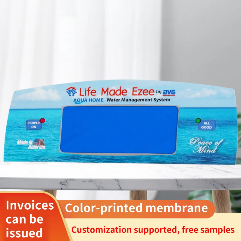 Color printed film panel, film switch, touch button panel, PVC film switch panel, logo