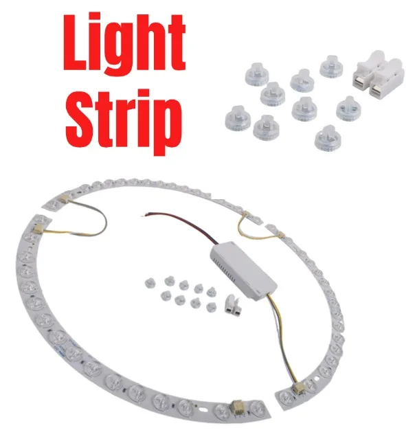 38cm Curved LED Strip Light Three Color Changing Magnetic Mount For 38cm Diameter Fan Lights Lighting Accessories
