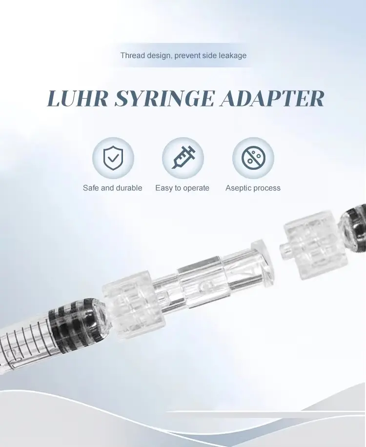 Ruhr Connector Spiral Syringe Leak Free High Quality Korean Nano Microsoft 5pin Tattoo Beauty Accessories 50pcs Independent pack