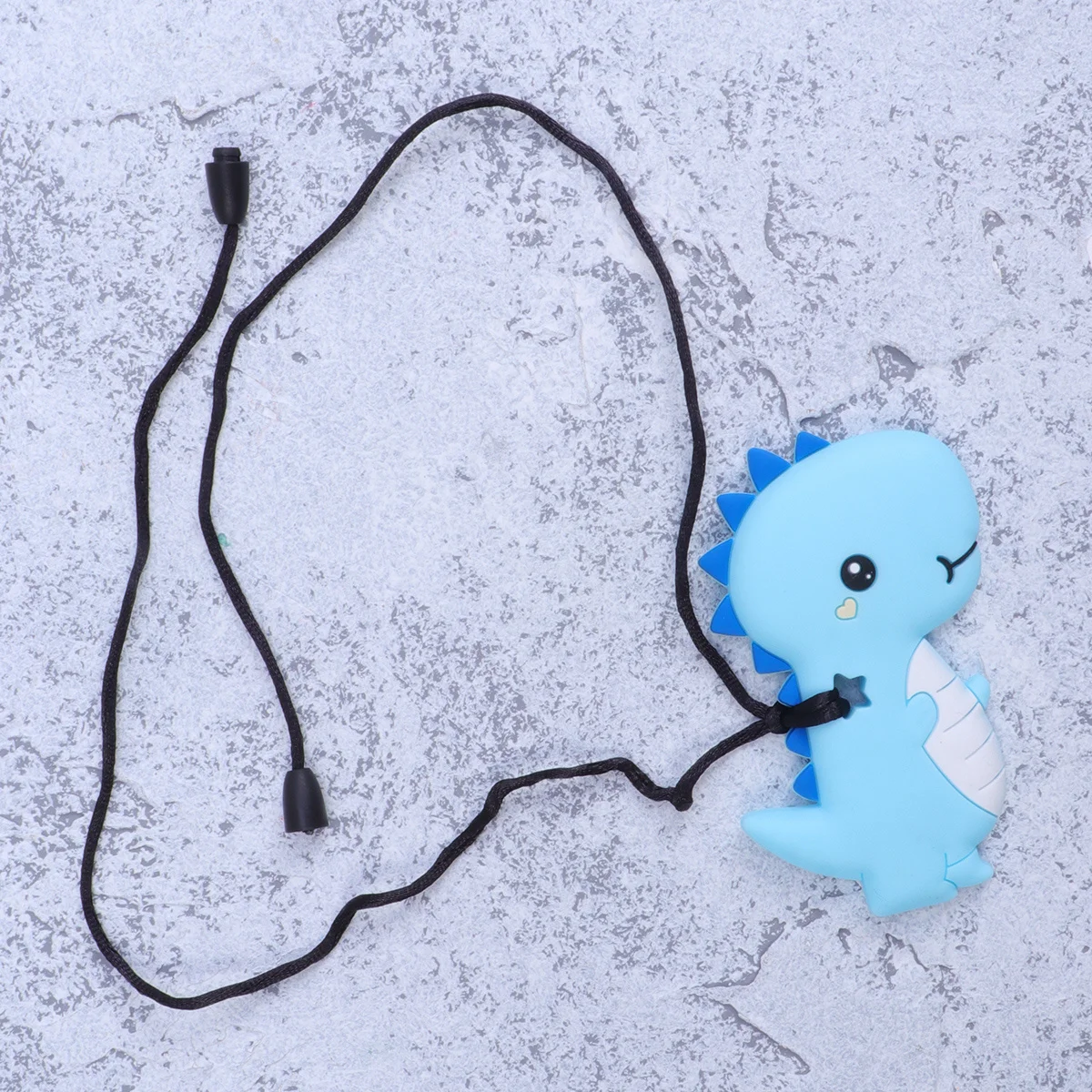 

Oral Cleaner Dinosaur Shape Necklace Educational Toys Chewing Silicone Teethers