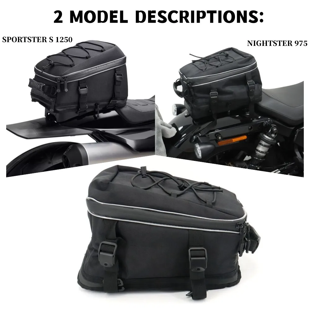 For Sportster S 1250 RH1250 Nightster 975 RH975 Motorcycle Accessories Waterproof Bag Storage Handlebar bag Travel Tool Tail bag