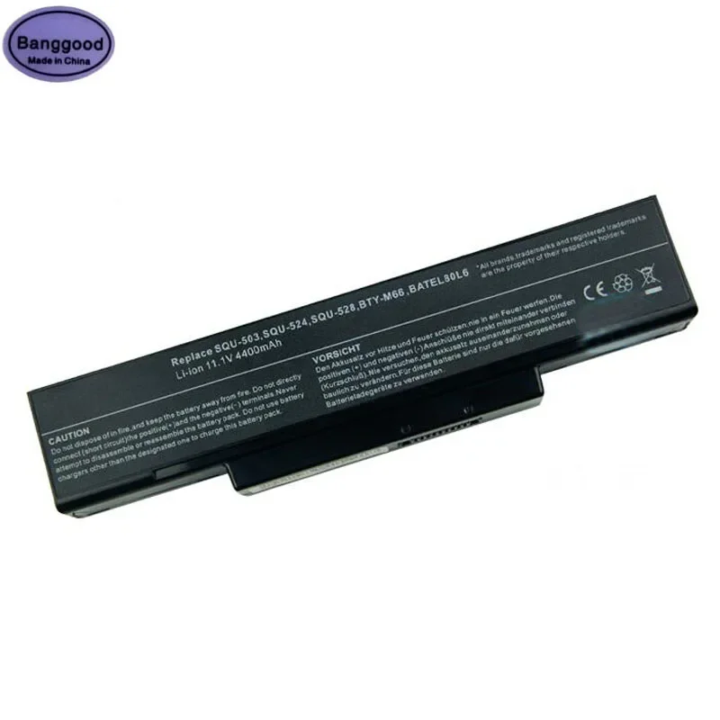 

4400mAh SQU-503 SQU-524 SQU-528 BTY-M66 BATEL80L6 Laptop Battery For ASUS Z53 M51 Z94 A9T F3 F3S F3K F3T X53 S62 S96 Z9T Z94 Z96