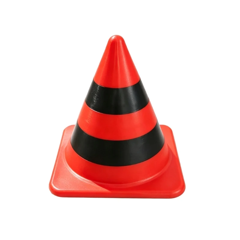 Mini Traffic‑Cone‑Shaped Tow Hitch Cover Orange‑White Striped Decorative Tow Hook Cap for Pickup Truck SUV Off‑Road X37F