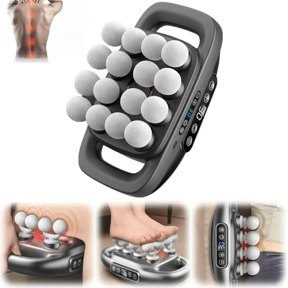 

High-Frequency Vibration 16-Head Massager Fast Recovery 30 Intensity Levels 8-Head Massager Durable Multifunctional Usage