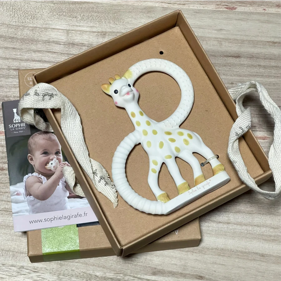 For Sophie Giraffe Teether Soft pacifier Toy Pendant Giraffe Teething gelGutta percha BABY BANANA Natural rubber latex Fanfan