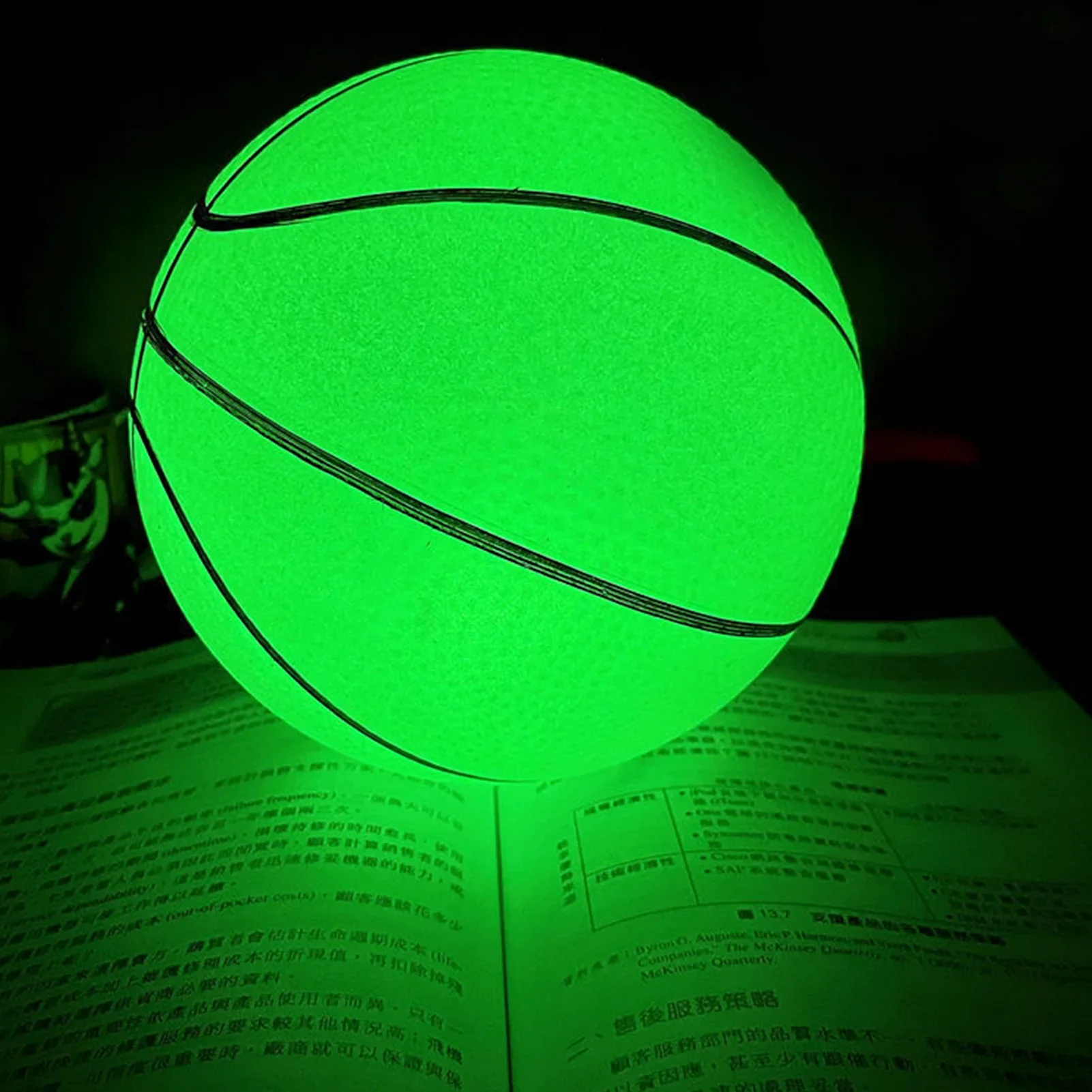 Glowing Luminous Basketball Light Up Ball Reusable Strong Grip Light Up Basket Ball For Indoor And Outdoor Play Games Socer Goal