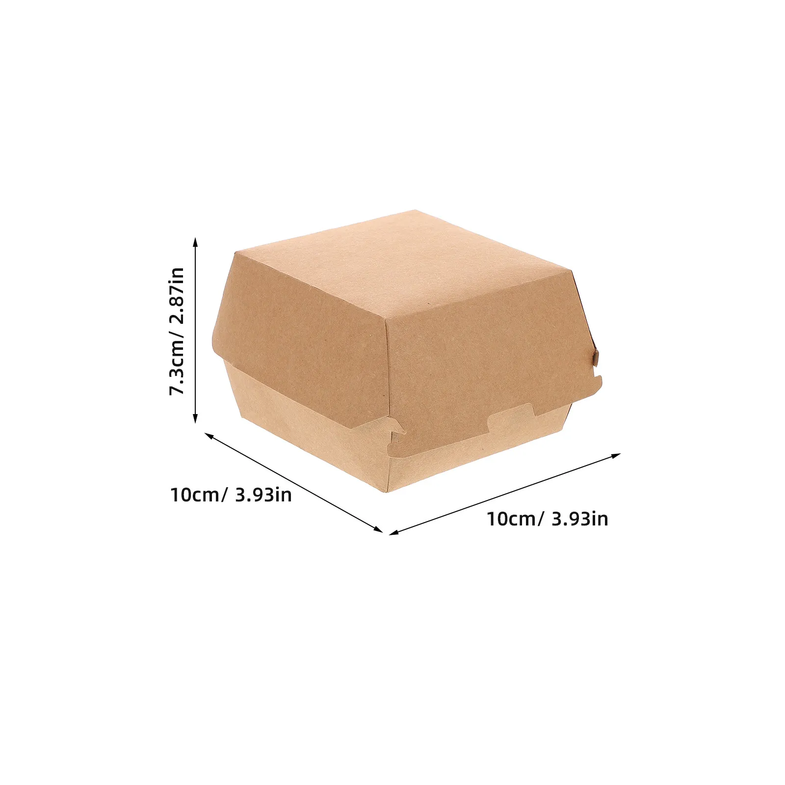 30Pcs Small Pastry Boxes Food Grade Grease Resistant Kraft Paper Carryout Food Containers for Burgers Sandwiches Desserts Chips