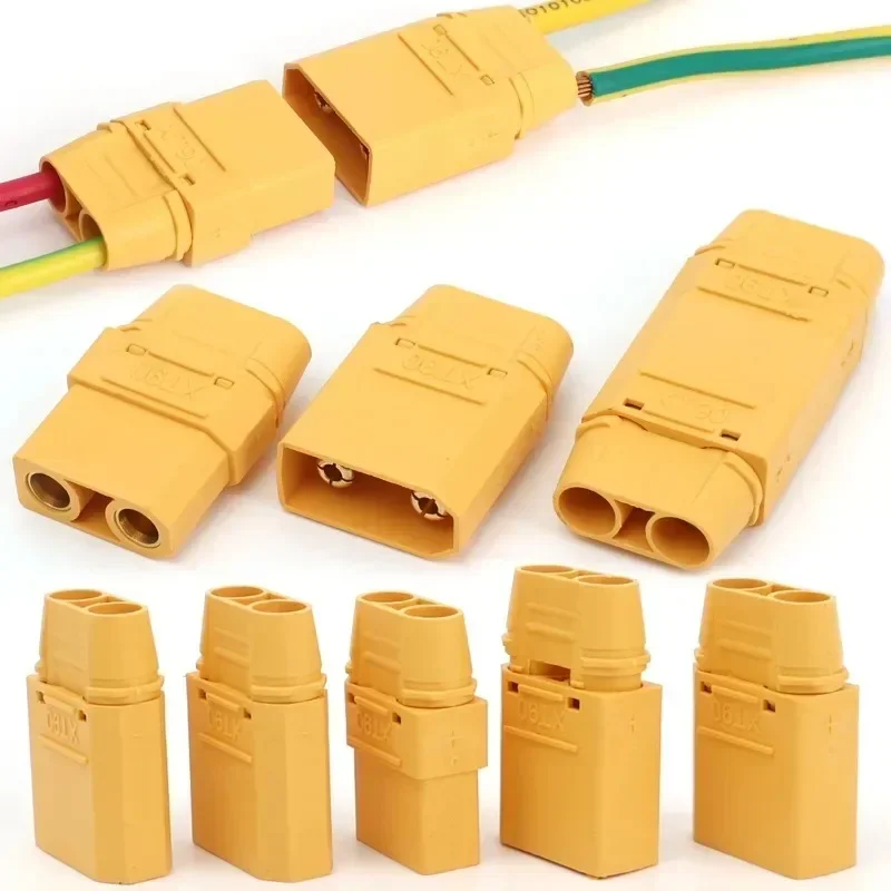 10/1Pairs Male Female XT90 Terminal Plugs for RC Lipo Battery Drone Boat Airplane Welding Wire Cable Adapters Connector Plugs