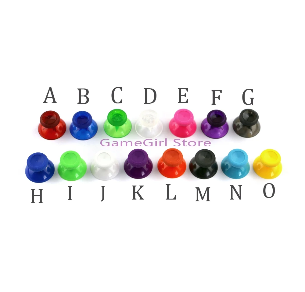 200pcs Colorful 3D Analog Joystick Thumbstick Thumb Stick Mushroom Cap For Xbox One Controller Replacement