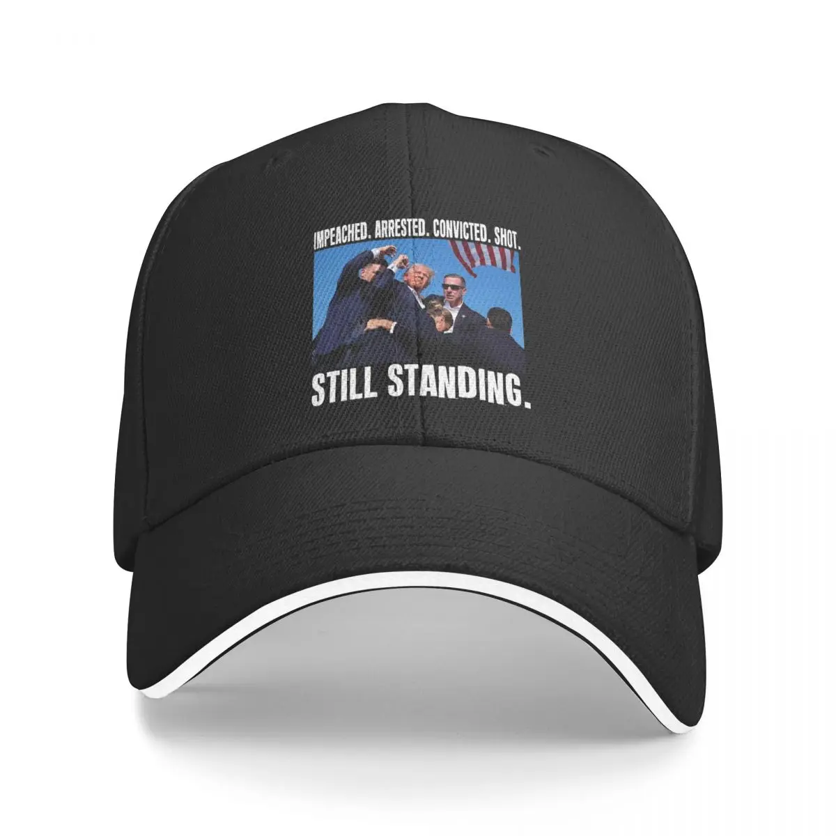 Women Men Trump Shot Fight 2024 Outdoor Hat Summer Still Standing Trump Sun Cap New Baseball Cap Hip Hop Sports Hats