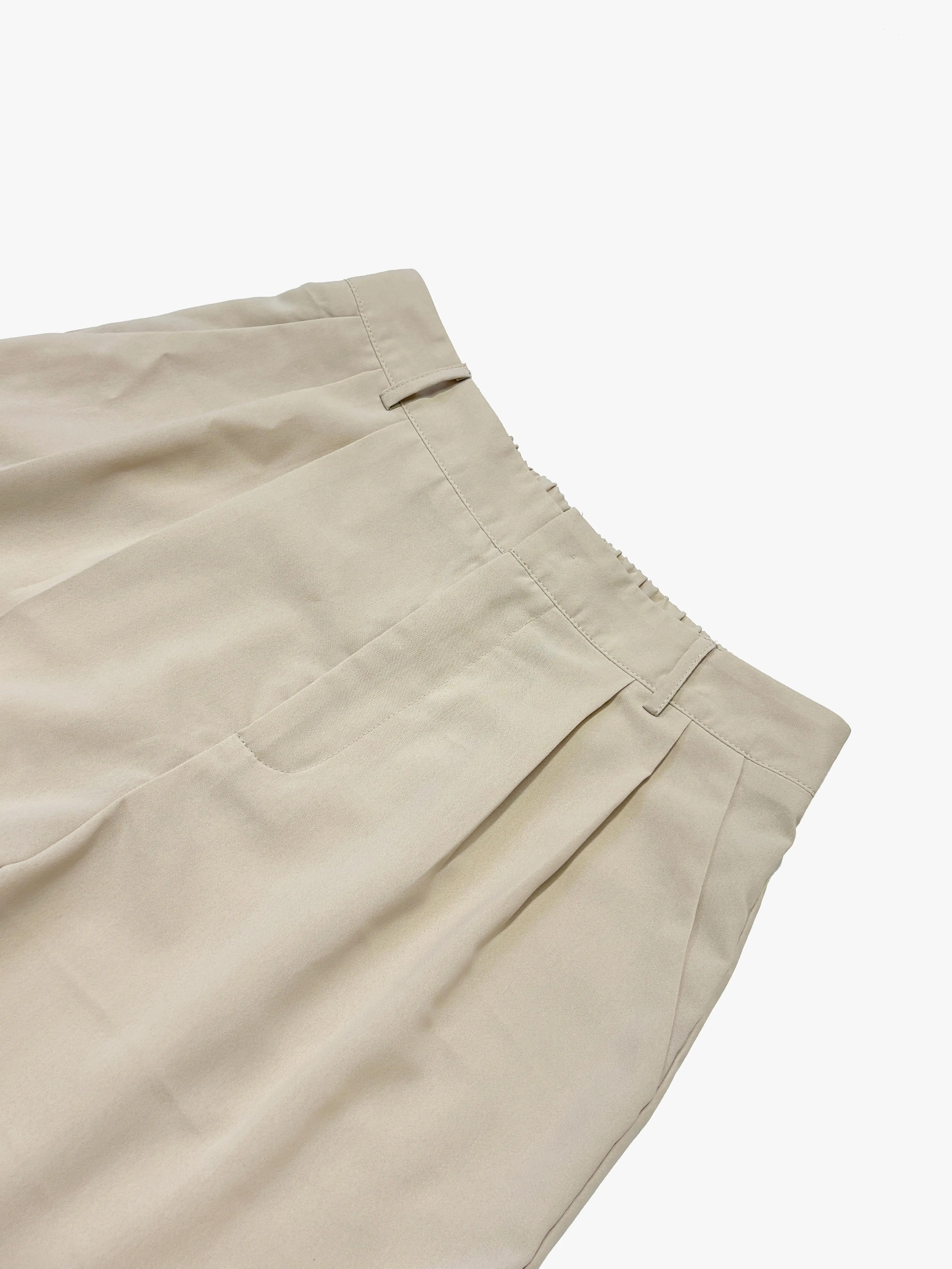 Women's Wide Leg Suit Pants, Elastic High Waist with Pockets, Casual Loose Commuter Trousers, Comfortable Fashion Long Pants