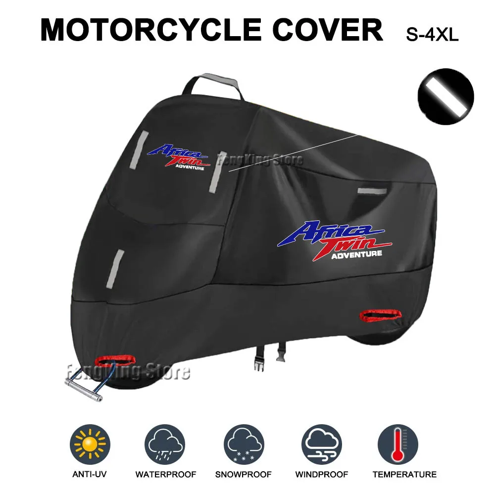

For Honda Africa Twin CRF1100 L CRF1100 ADV Motorcycle Cover Waterproof Outdoor Motorbike Rain Dustproof Snow Sun UV Protector