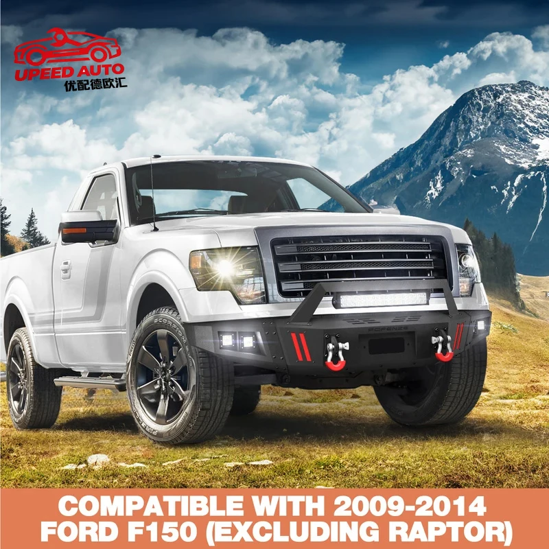 Suitable for Factory Price Fit 2009-2014 F150 Front & Rear Offroad Accessories D-Rings Pickup Truck Bumper d F150