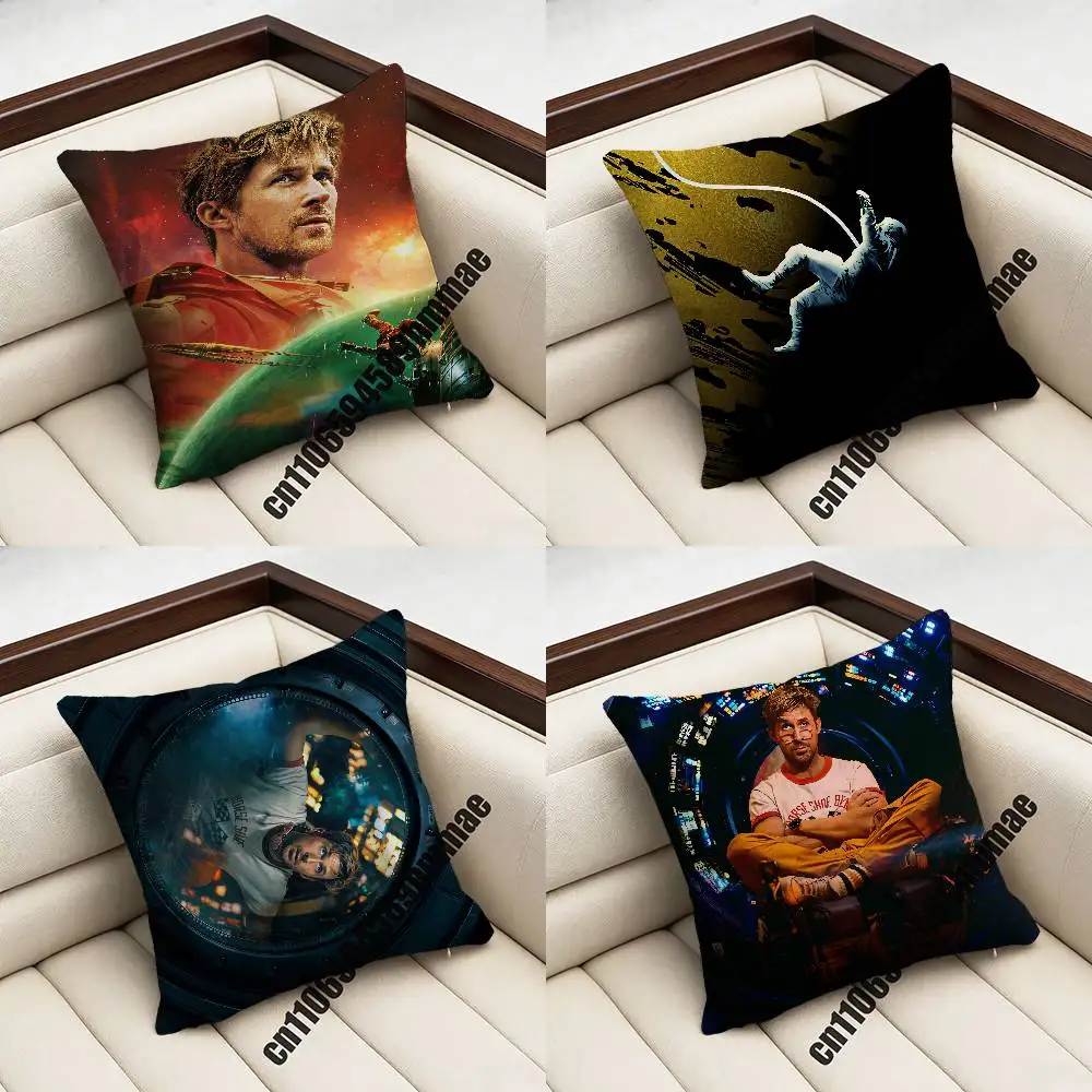For Ryan Gosling P-Project Hail Mary Ryland Grace Throw Pillow Case Sham 45x45cm 40x40cm Square Car Pillowcase Pad Cushion Cover
