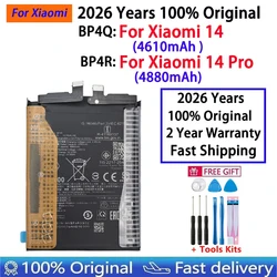 2026 Years 100% Original Battery BP4Q For Xiaomi 14 , BP4R For Xiaomi 14 Pro 14Pro Phone Replacement Batteries Fast Shipping