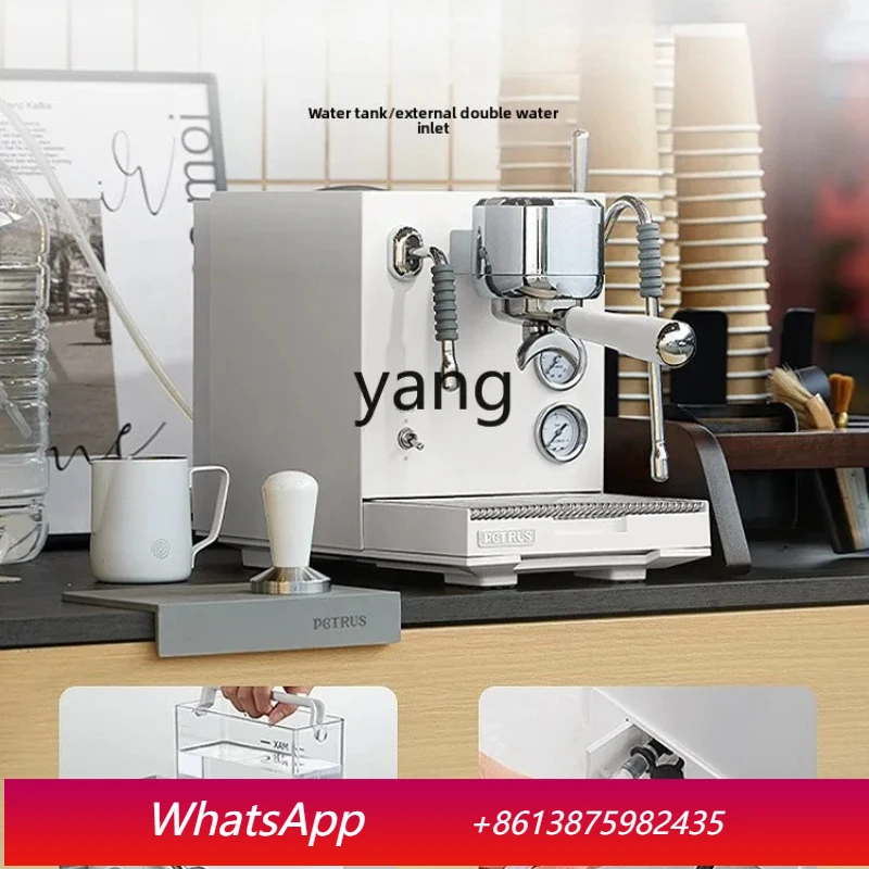 

Компактная коммерческая кофемашина cQ, полуавтоматическая, для домашнего использования, с функцией помола, двойным насосом и тремя бойлерами.