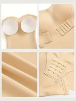 Large Size Strapless Thong Bodysuits Women Belly Control Full Body Shaper Adjustable Bust Removable Push Up Breast Underwear 4XL - Image 6