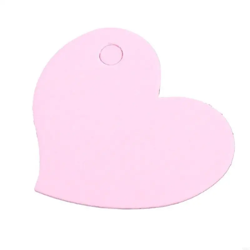 

M2EC 50x Blank Paper Card with Hole Heart Word Message Graffiti DIY Gift Card
