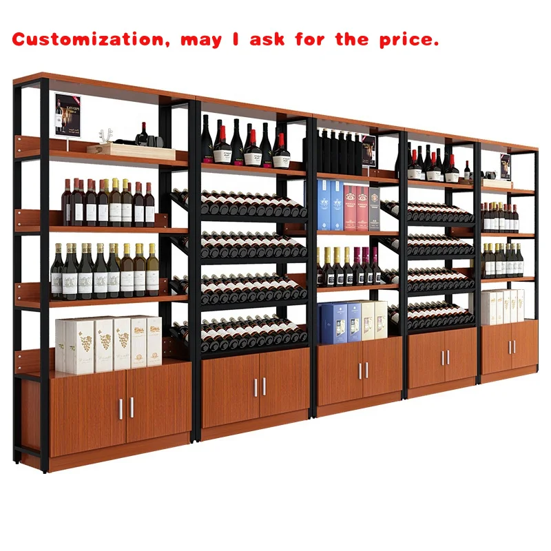 custom.Customized Luxury Red Wine Storage  Stainless Steel Wine Display Cabinet Restaurant Bar