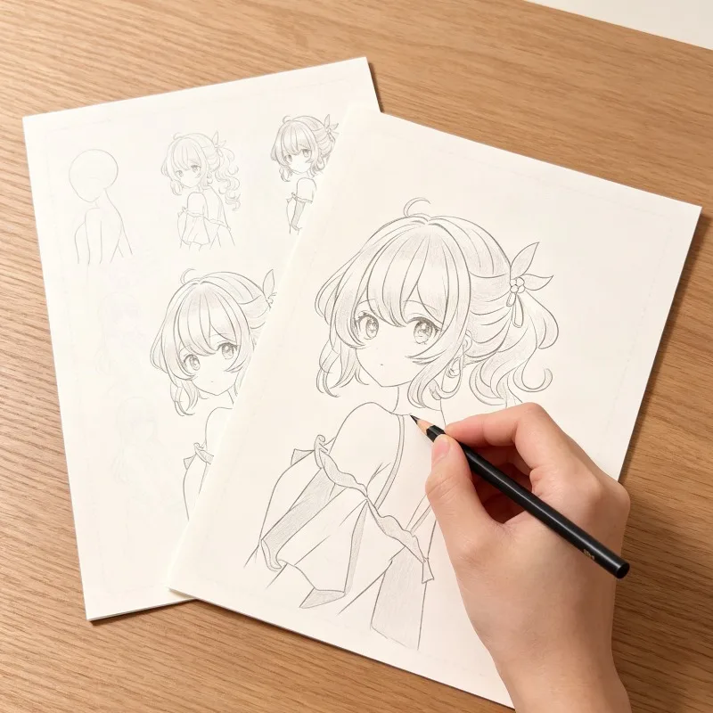 32 Page Step-by-step Tutorial for Manga Drawing: A Guide To Drawing Manga Characters Suitable for Teenagers Adults and Artists image 3